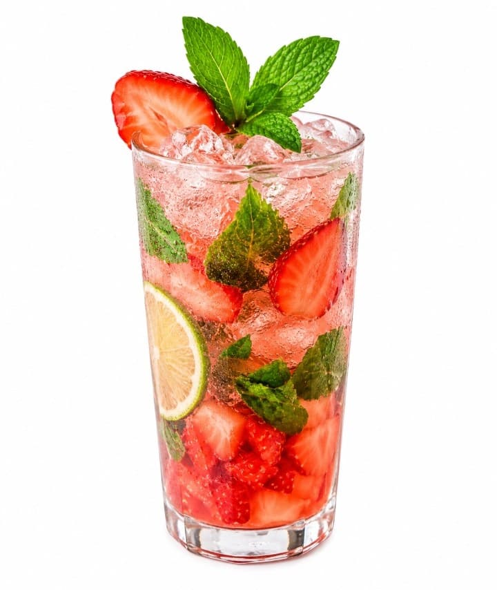 Mocktail Mojito de fresa